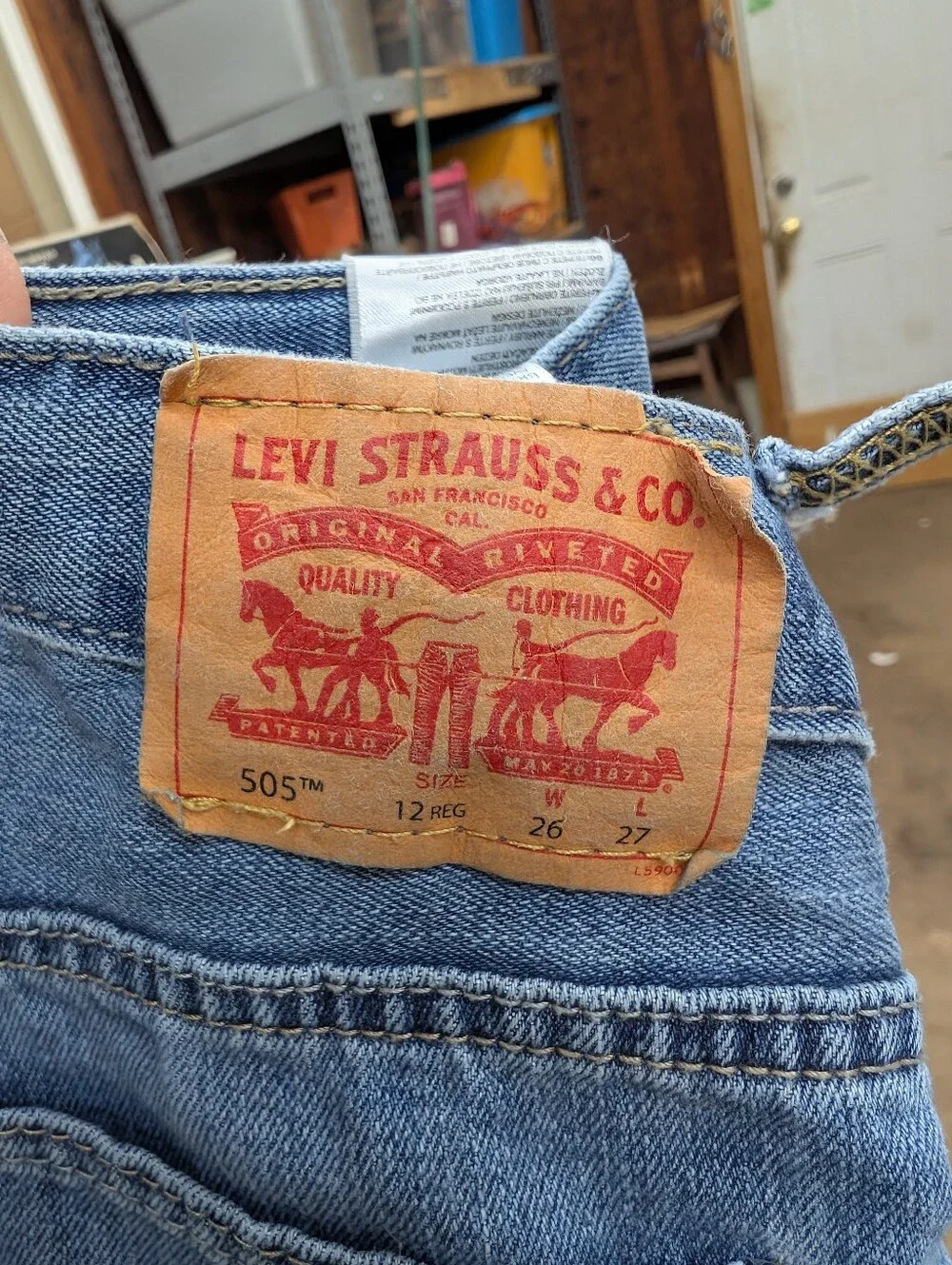 3 Pairs Of Levi's Boy's 505 Jeans in Blue Denim 12 + 14